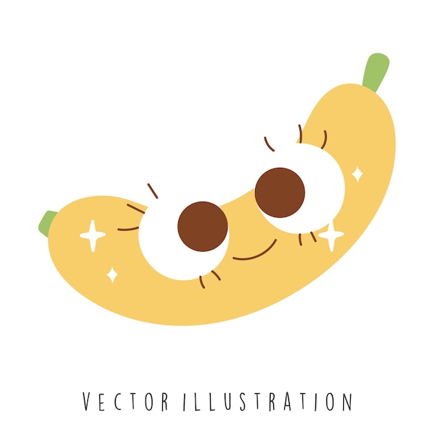 Vecteur une banane groovy