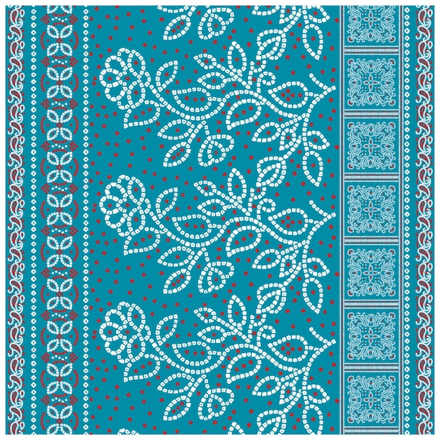 Bandana Sans Couture Avec Motif De Songket œuvre D'art Graphique Deswign