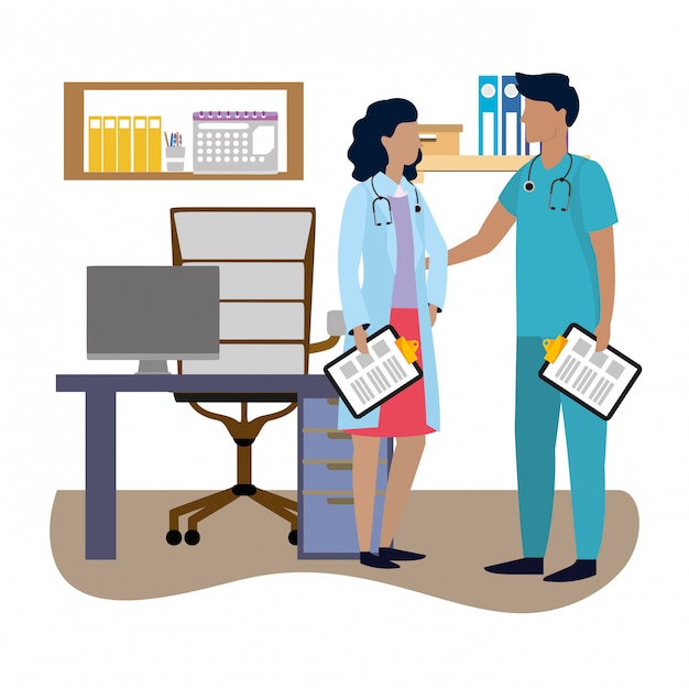Bande dessinée médicale de soins de santé
