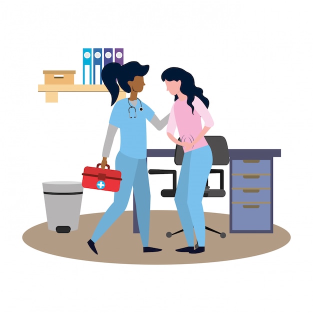 Bande dessinée médicale de soins de santé
