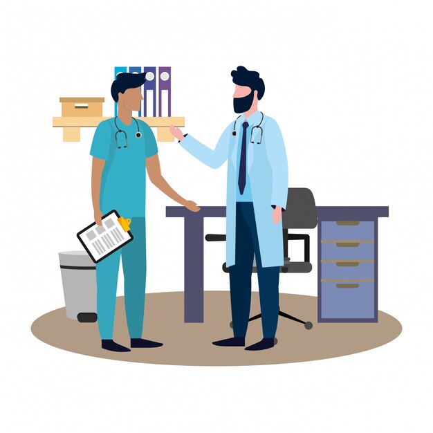 Bande dessinée médicale de soins de santé