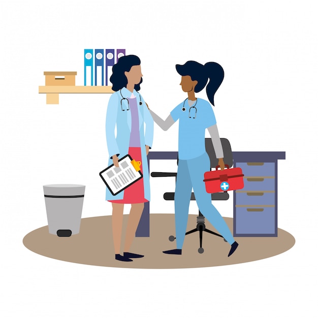 Bande dessinée médicale de soins de santé
