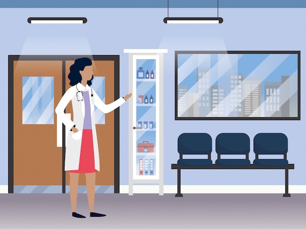 Bande dessinée médicale de soins de santé