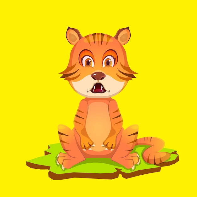 Bande Dessinée Mignonne De Mascotte De Tigre