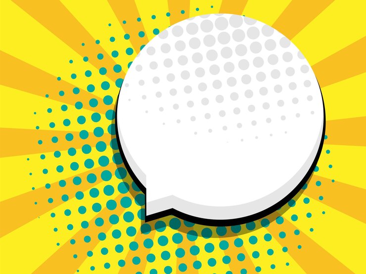 Vecteur bande dessinée pop art avec bulle de dialogue vide pour illustration vectorielle de fond couverture présentation