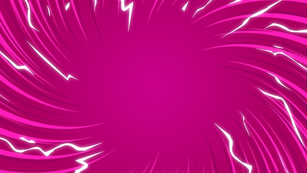 Vecteur bande dessinée de zoom abstrait avec fx sur fond rose