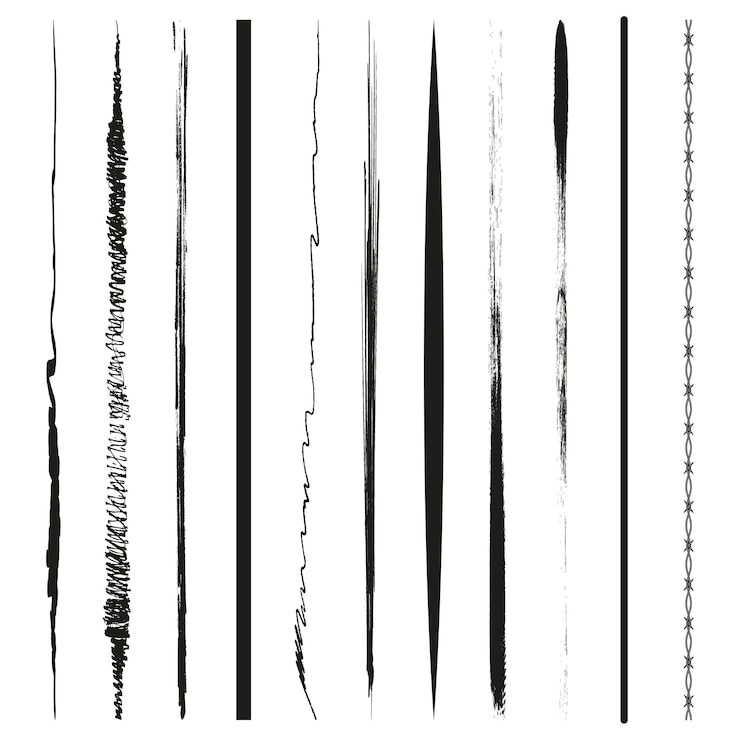 Vecteur bande d'encre noire sur fond blanc main dessiner des lignes texture illustration vectorielle eps 10 image de stock