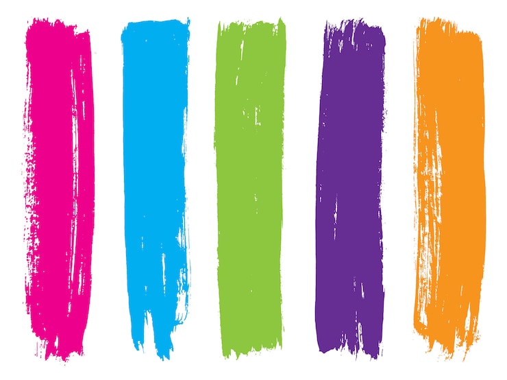Vecteur bandes de peinture de couleur