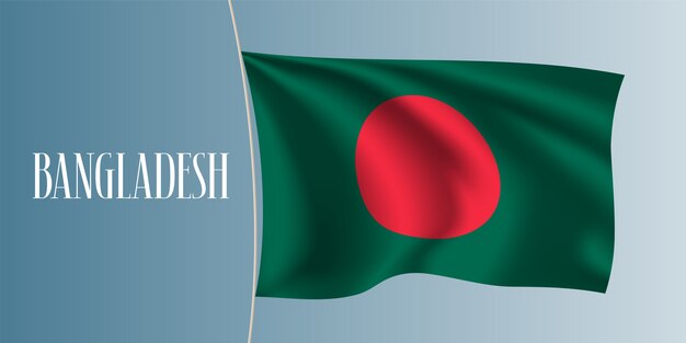 Bangladesh, Agitant Le Drapeau