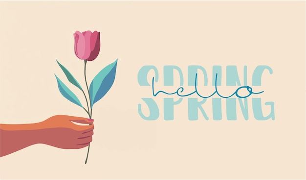 Banner d'illustration du printemps