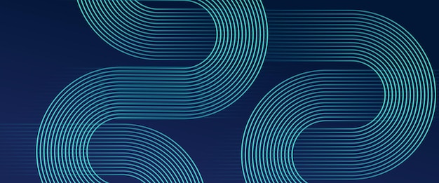 Banner de ligne 3D futuriste moderne avec des formes pour une bannière d'affaires, une invitation formelle, une toile de fond, un bon de luxe, un certificat-cadeau prestigieux.