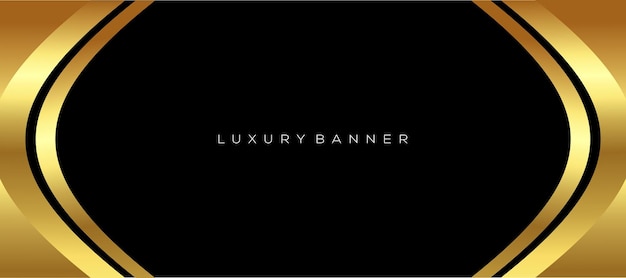 Banner de luxe design d'arrière-plan abstrait moderne