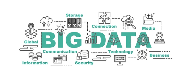 Vecteur bannière big data