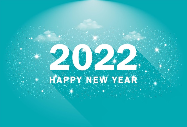 Vecteur bannière de bonne année 2022