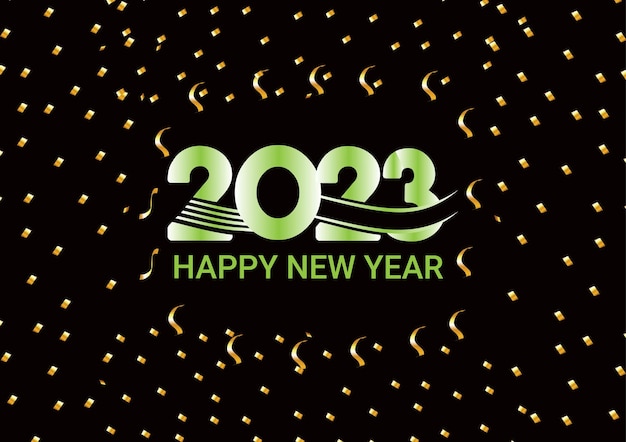 Vecteur bannière de bonne année 2023