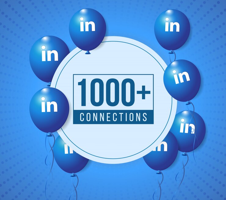 Bannière de célébration de fête de ballons LinkedIn et publication de papier peint pour les médias sociaux