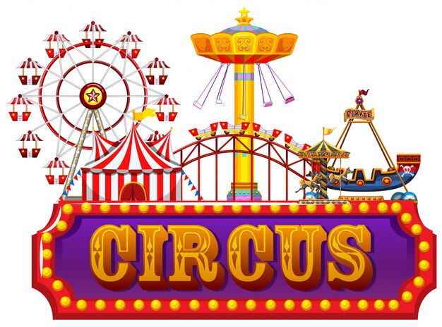 Une Bannière De Cirque Fun Fair