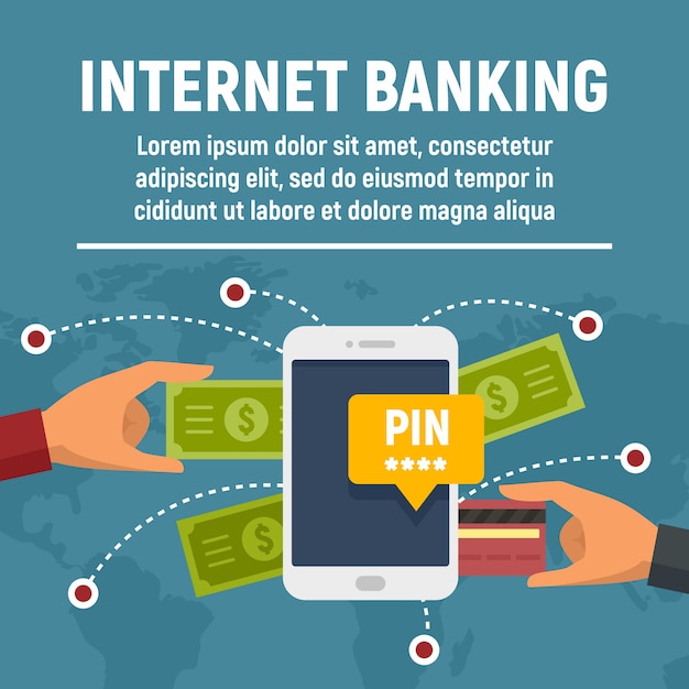 Bannière Concept Banque Internet