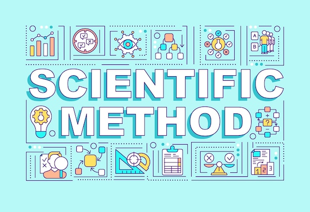 Bannière De Concepts De Mot Méthode Scientifique