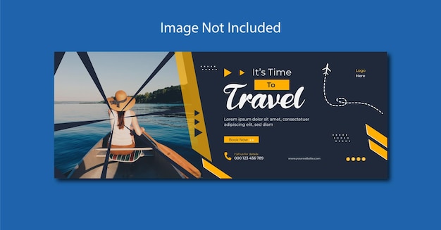 Bannière De Couverture Facebook De Voyage Ou Modèle De Conception De Bannière De Médias Sociaux Personnels