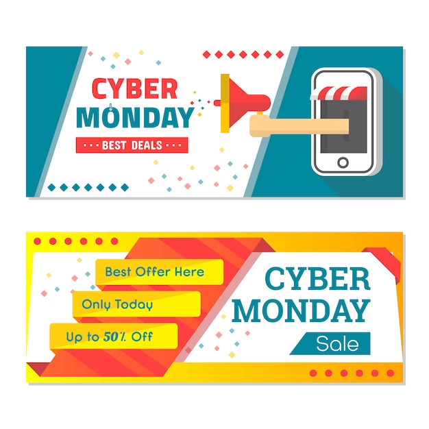 Bannière Cyber ​​monday Sale