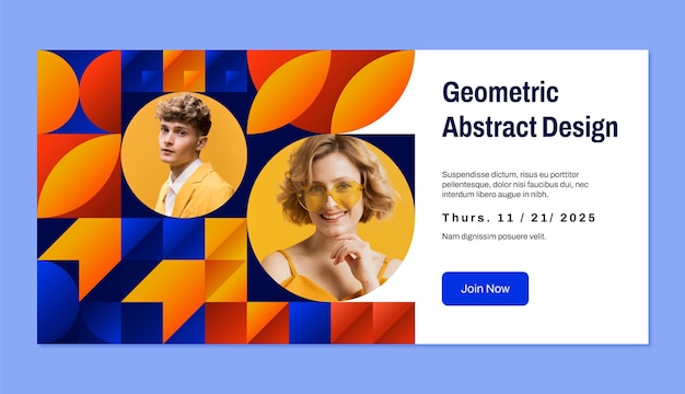 La bannière du Bauhaus en gradient