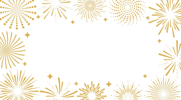 Bannière de fête de feux d'artifice Décoration de la fête d'anniversaire de l'anniversnaire du gagnant Description de l'arrière-plan abstrait pour le Nouvel An Illustration vectorielle