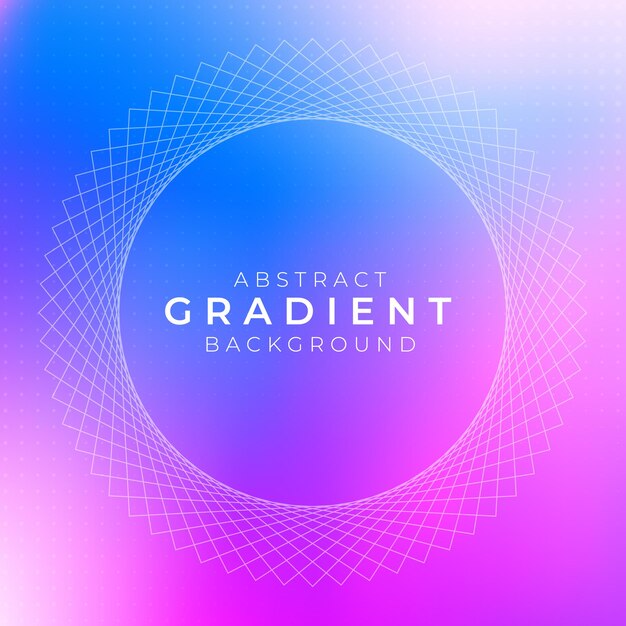 Bannière en gradient abstrait avec effet flou Mandala