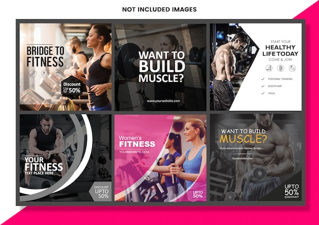Bannière de gym