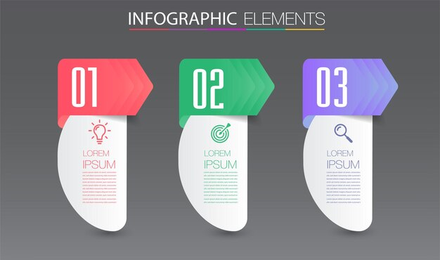 Bannière D'infographie De Modèle De Zone De Texte De Chronologie Moderne