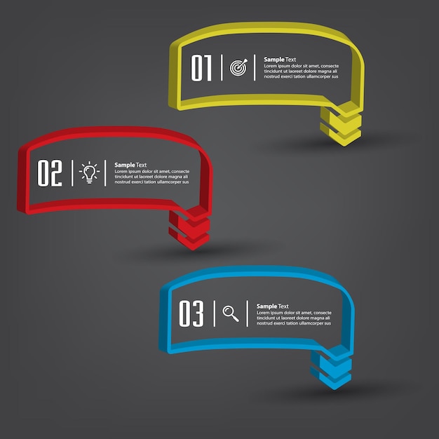 Bannière D'infographie De Modèle De Zone De Texte De Chronologie Moderne