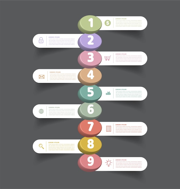 Bannière D'infographie De Modèle De Zone De Texte Moderne