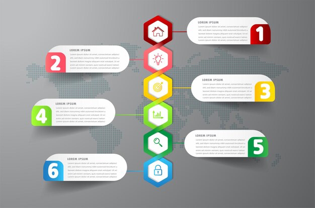 Bannière D'infographie De Modèle De Zone De Texte Moderne