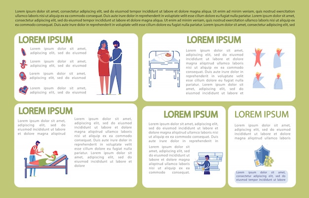 Bannière D'information Sur La Naissance De L'enfant Et Ses Soins.