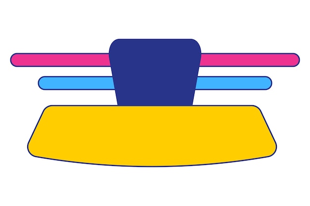 Bannière d'insigne recommandée Bannière recommandée avec le pouce en l'air insignes publicitaires avec comme