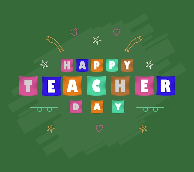 Bannière de la journée des enseignants heureux
