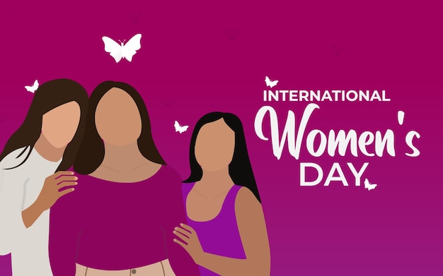 Bannière De La Journée Internationale De La Femme