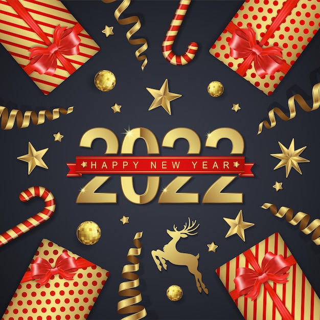 Bannière Joyeux Noël Et Bonne Année 2022