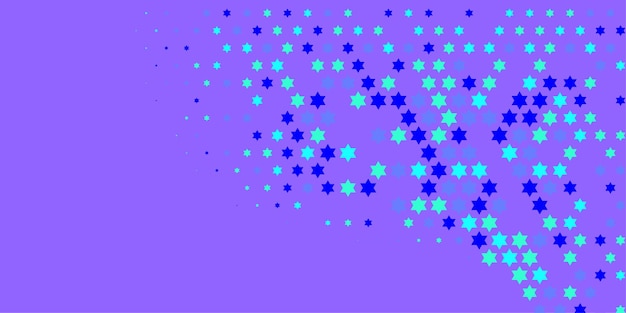 Vecteur bannière large étoiles deux couleurs abstrait illustration d'arrière-plan beau papier peint de étoiles de différentes tailles colorées