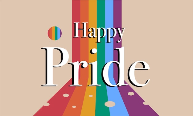 Bannière Lgbt De Vecteur Pour Happy Lgbt Pride Day Vector Pride Month Drapeau Arc-en-ciel Lgbtq