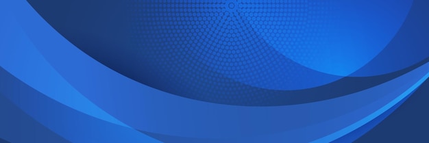 Bannière Longue Vectorielle Abstraite Bleue Fond Minimal Avec Des Flèches Et Espace De Copie Pour Le Texte Couverture Des Médias Sociaux Et Modèle De Bannière Web