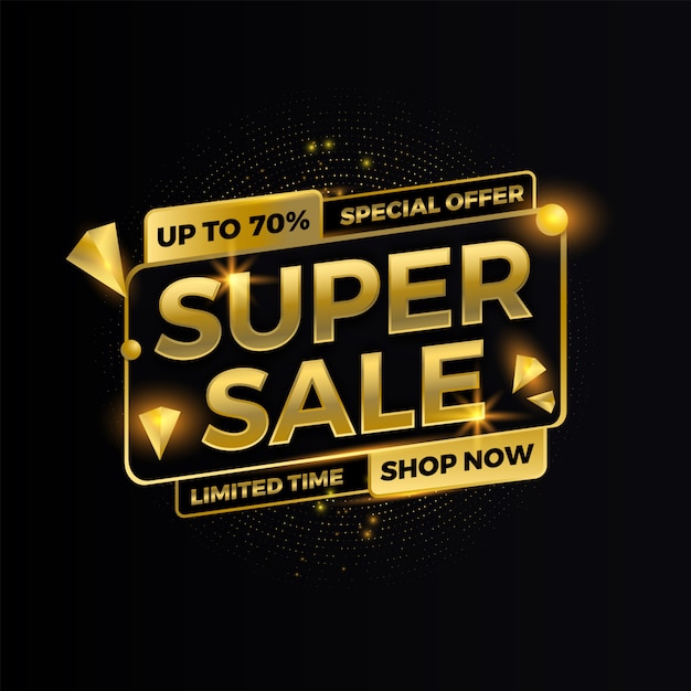Bannière de luxe. Modèle de bannières de vente offre spéciale. vente de bannière. promotion des achats.