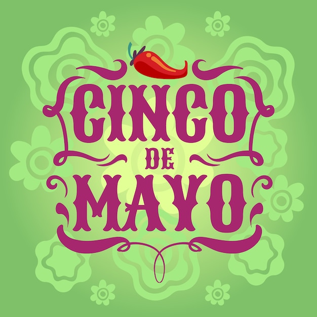 Bannière Mexicaine De Cinco De Mayo