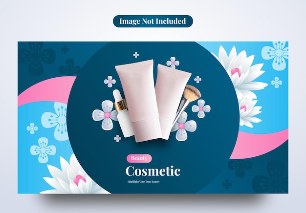 Bannière Mignonne Et Belle Pour La Mode Et Le Produit Cosmétique