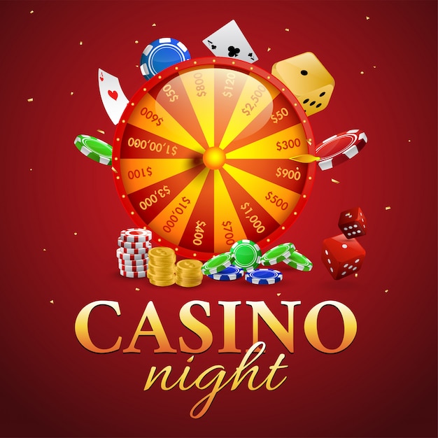 Bannière Ou Modèle De Casino Night.