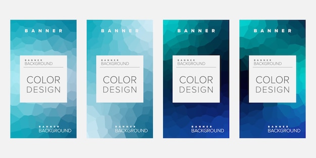 Bannière de modèle de conception de vecteur de bannière de fond abstrait pour bannière d'impression ou web avec coloré