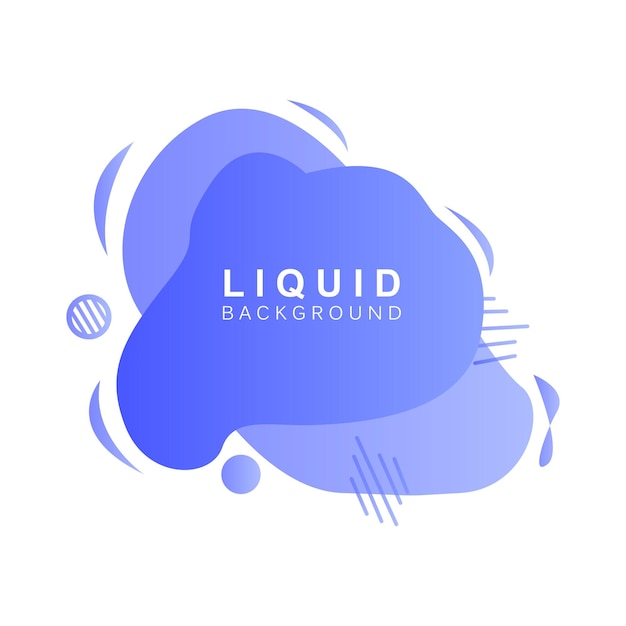 Bannière de modèle de logo vectoriel de bulle de dégradé de fond liquide et affiche de papier peint abstrait