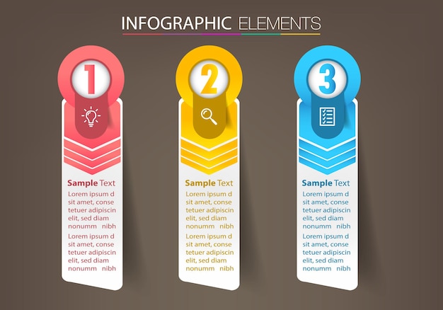 Bannière De Modèle De Zone De Texte Moderne Infographie