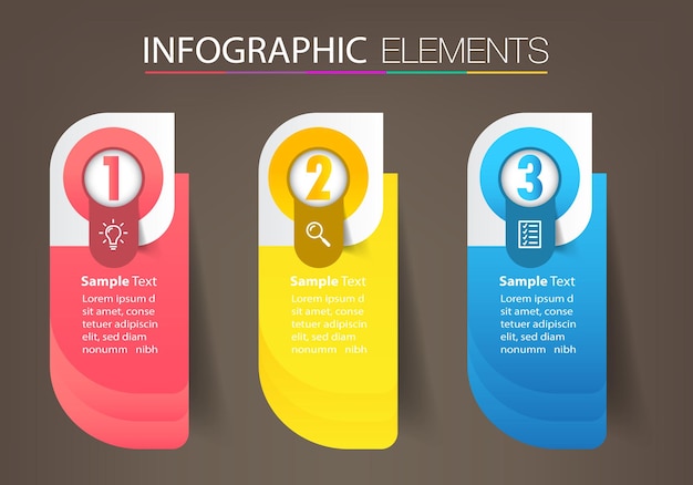 Bannière De Modèle De Zone De Texte Moderne Infographie