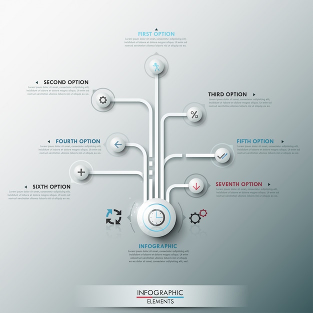 Bannière Option Infographie Moderne